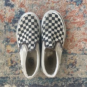 Vans checkerboard slip ons
